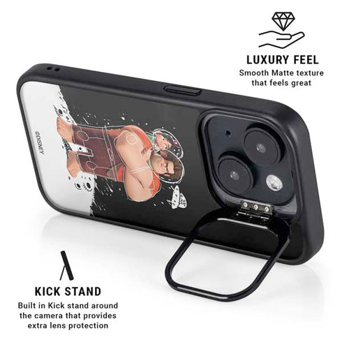 Disney Wreck-it Ralph And Vanellope Space Sketch iPhone 15 Kickstand Case